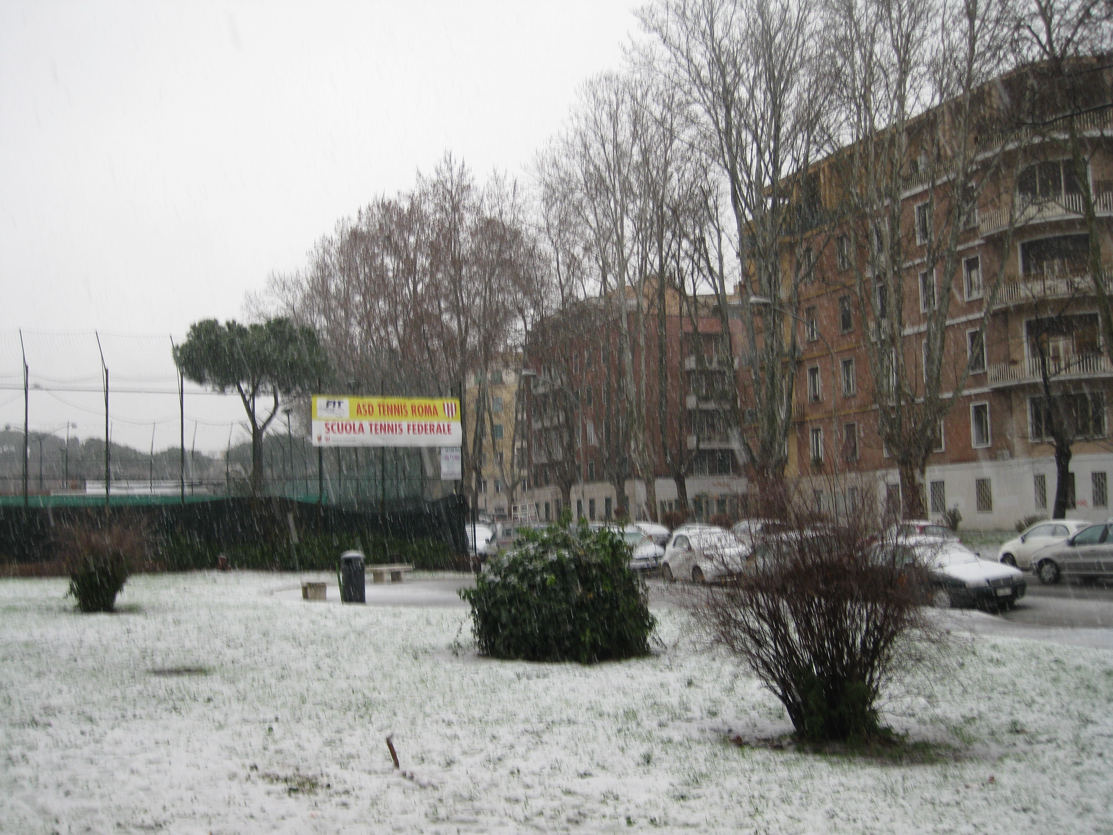 La neve a Porta Metronia