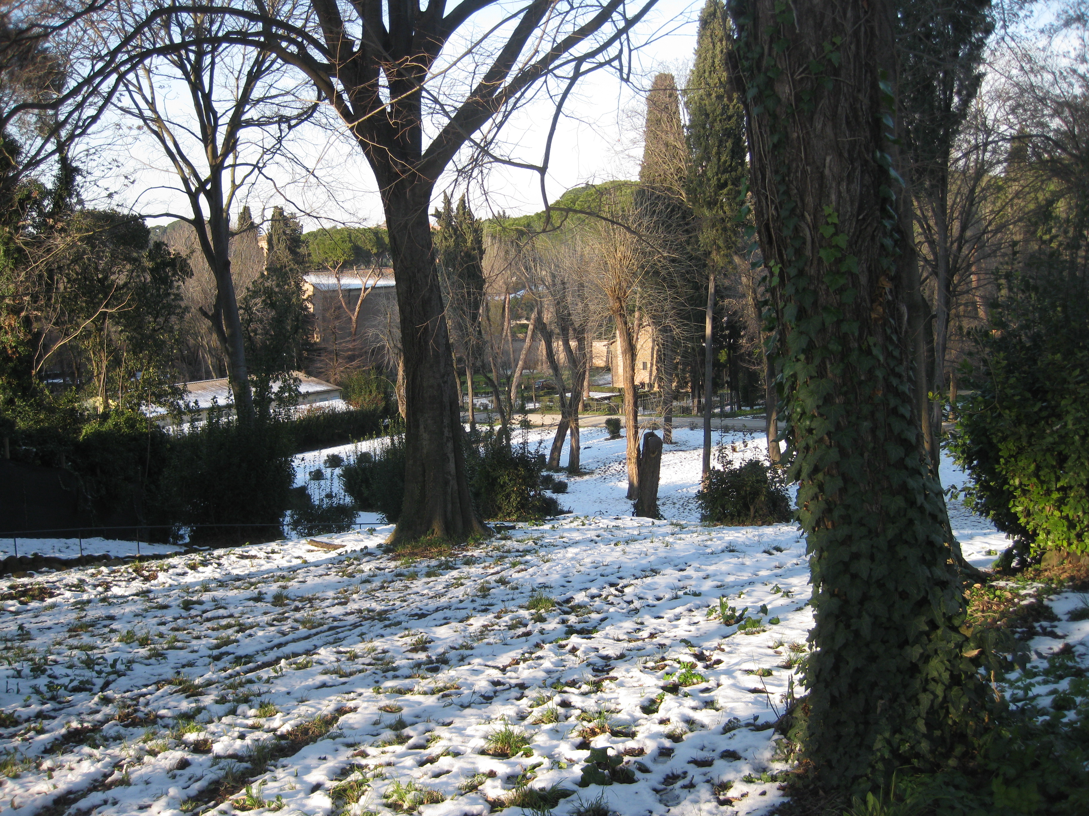 La neve a Porta Metronia