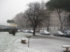 La neve a Porta Metronia