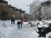 La neve a Porta Metronia