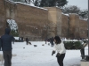 La neve a Porta Metronia