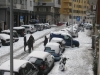 La neve a Porta Metronia