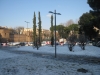 La neve a Porta Metronia