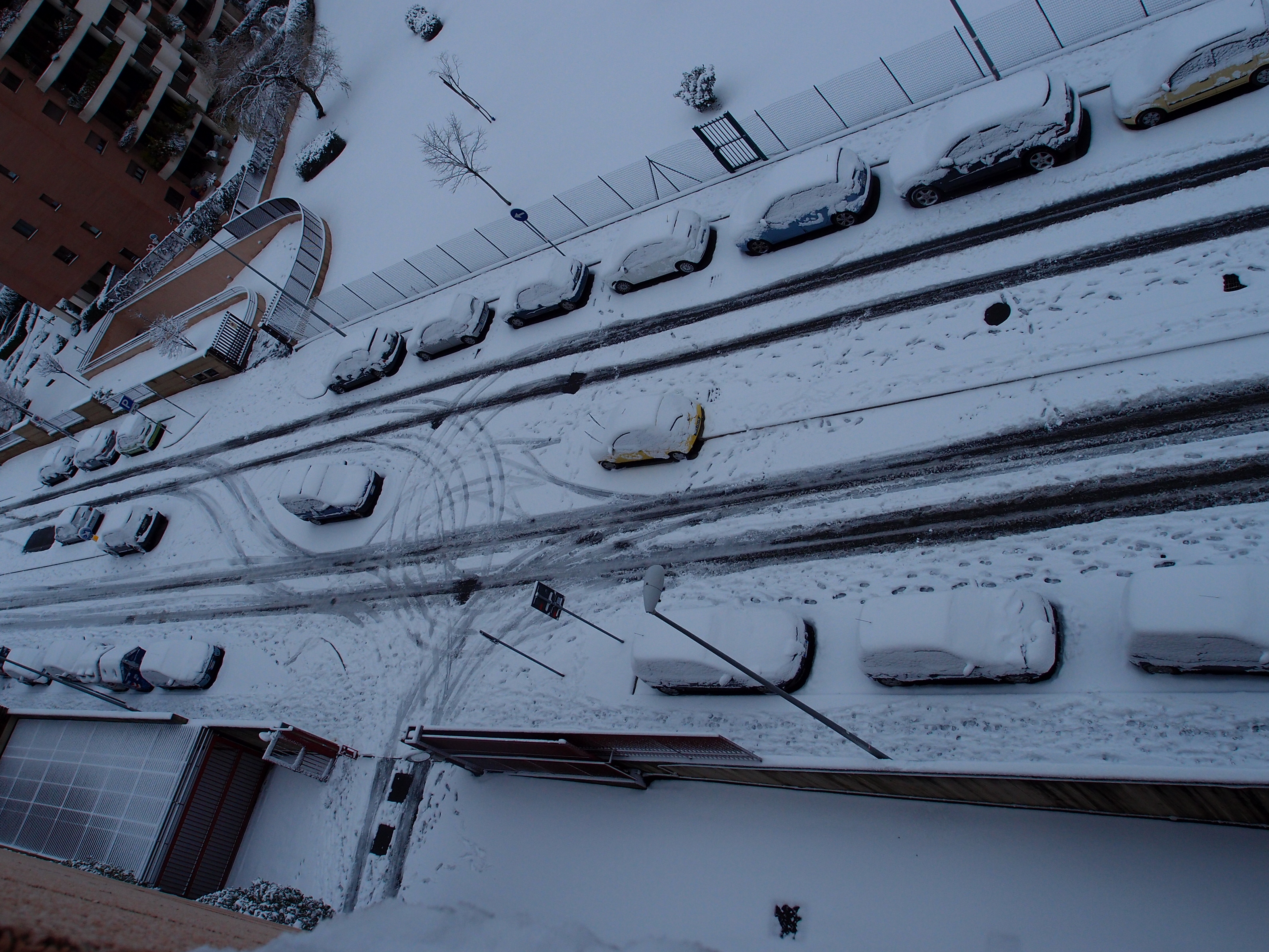 Bianco e.. neve e luce a Roma. 