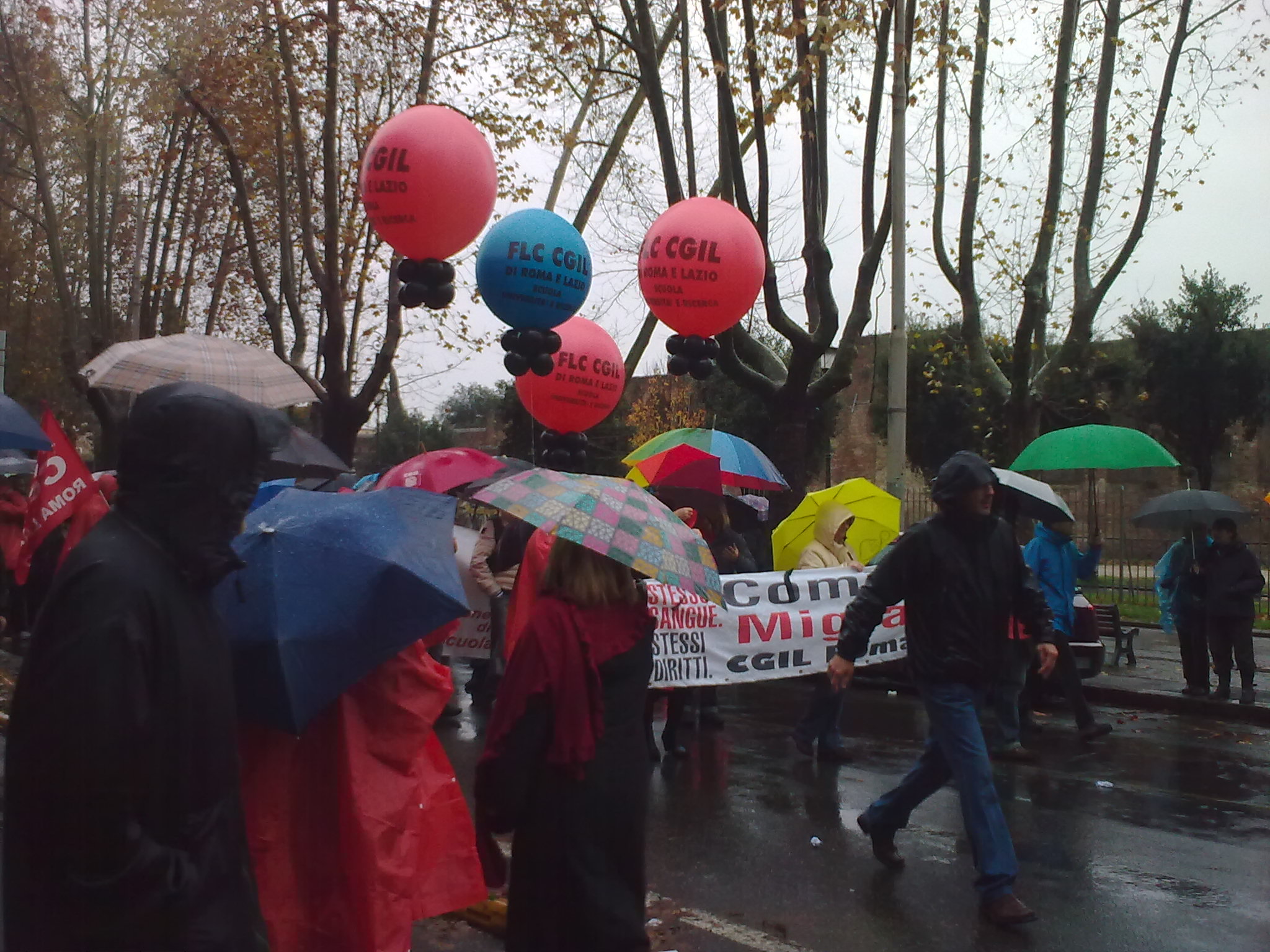 Sciopero generale 12 Dicembre - I cortei a Roma