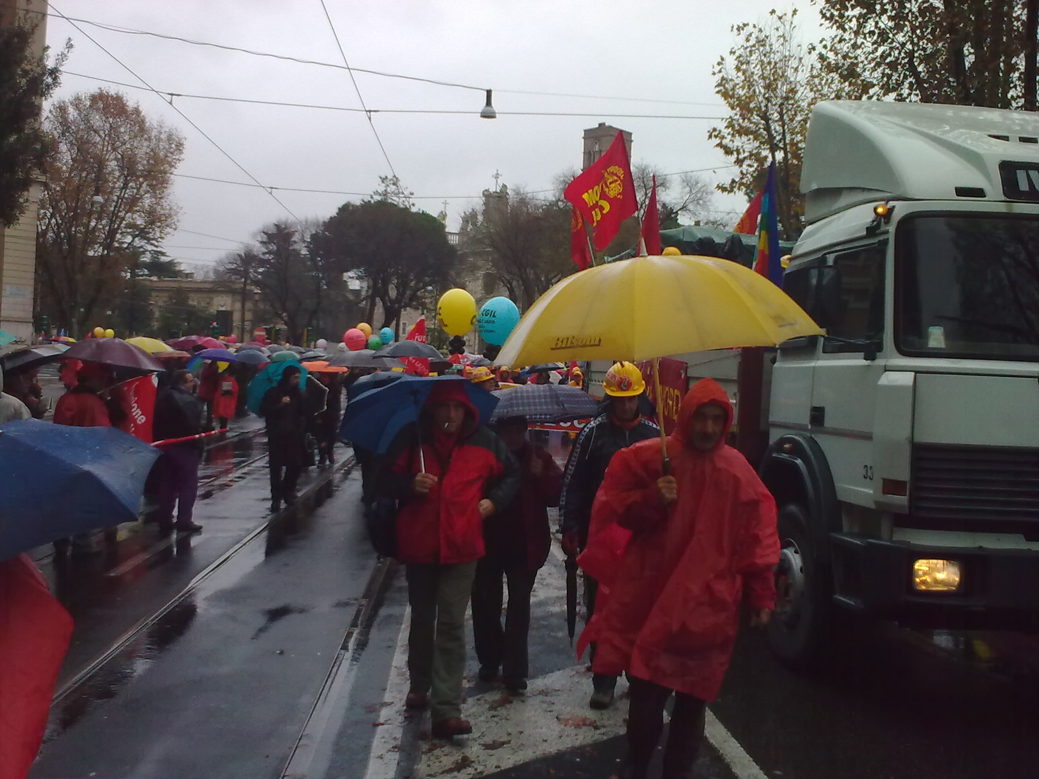 Sciopero generale 12 Dicembre - I cortei a Roma