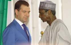 Yar'Adua e Medvedev